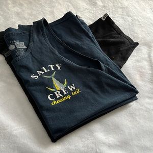 Men’s Salty Crew shirts size L (worn a couple of times)